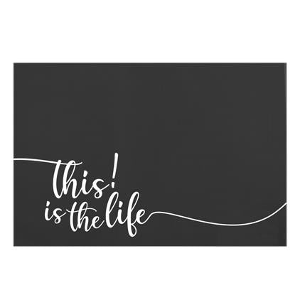 TITL-TEXTILENE PLACEMAT-BLACK 12X18"