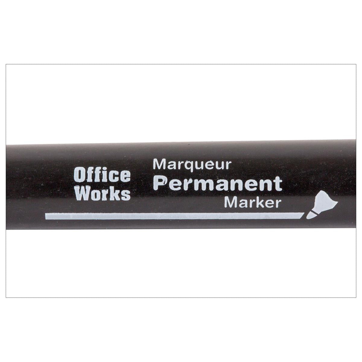 O.WKs. 2-Pk Permanent Marker in Black, b/c (A197145)