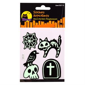 Hoot Hween Glow In The Dark Craft Stickers