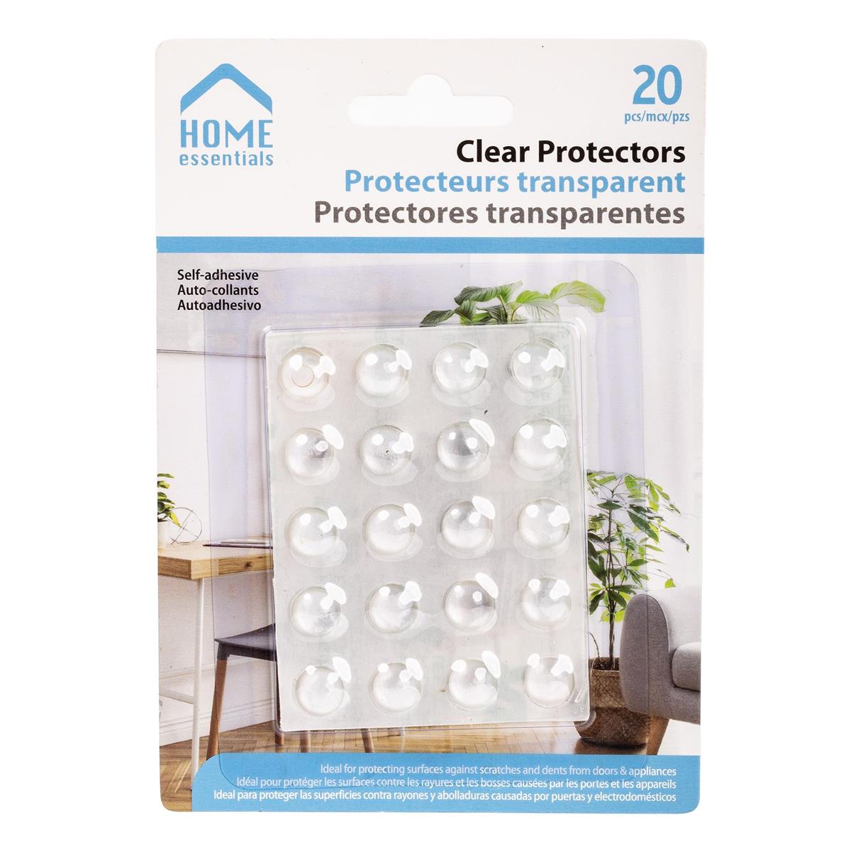 H.E. 20-pc Bumper Protectors, Clear col., b/c