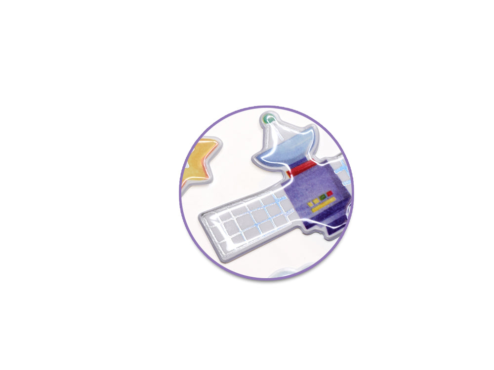 Paper Craft Sticker: 5.5"x8.25" 3D Puffy Foil H) Out Of This World