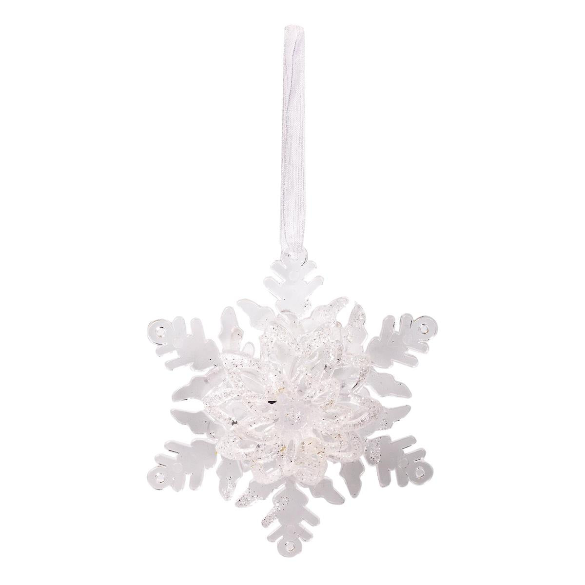 Deco N. Xmas Hanging Ornament, Snowflakes, cht