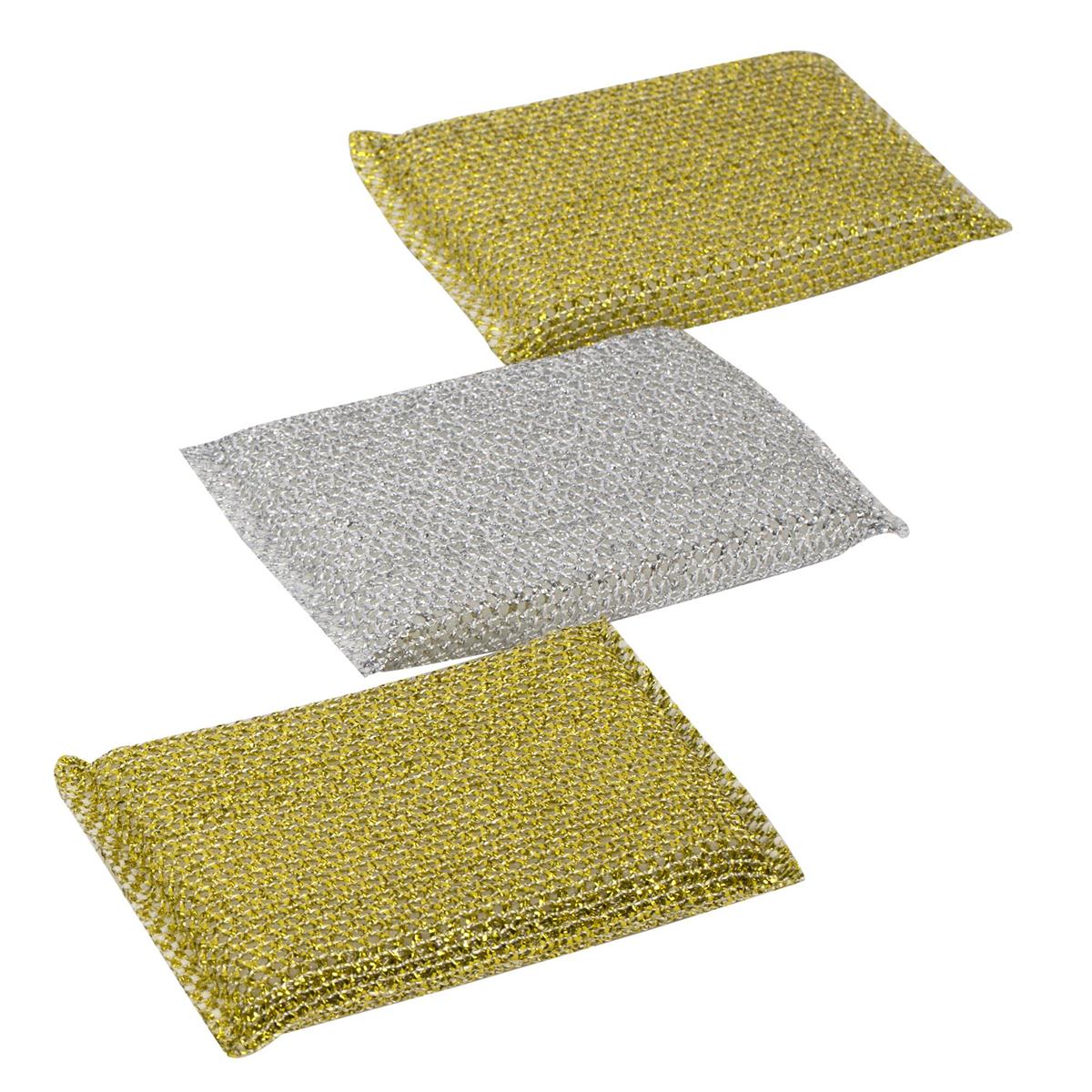 H.E. 3-pc Heavy Duty Scrub Pads, printed opp bag