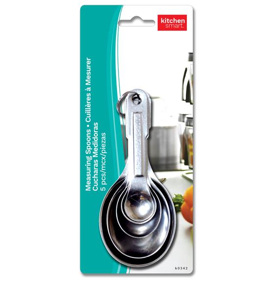 MEASURING SPOONS - 5, S/S
