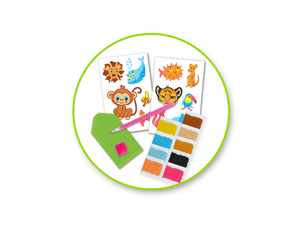 Krafty Kids Kit: Diamond Painting DIY Sticker Kit B) Creature Fun