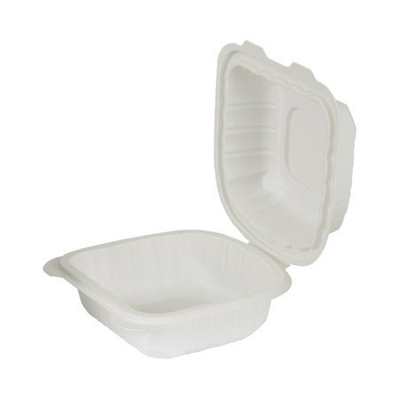 CAFE EXPRESS MFPP HINGED CONTAINER 6" X 6" 50/PK x 6/CS