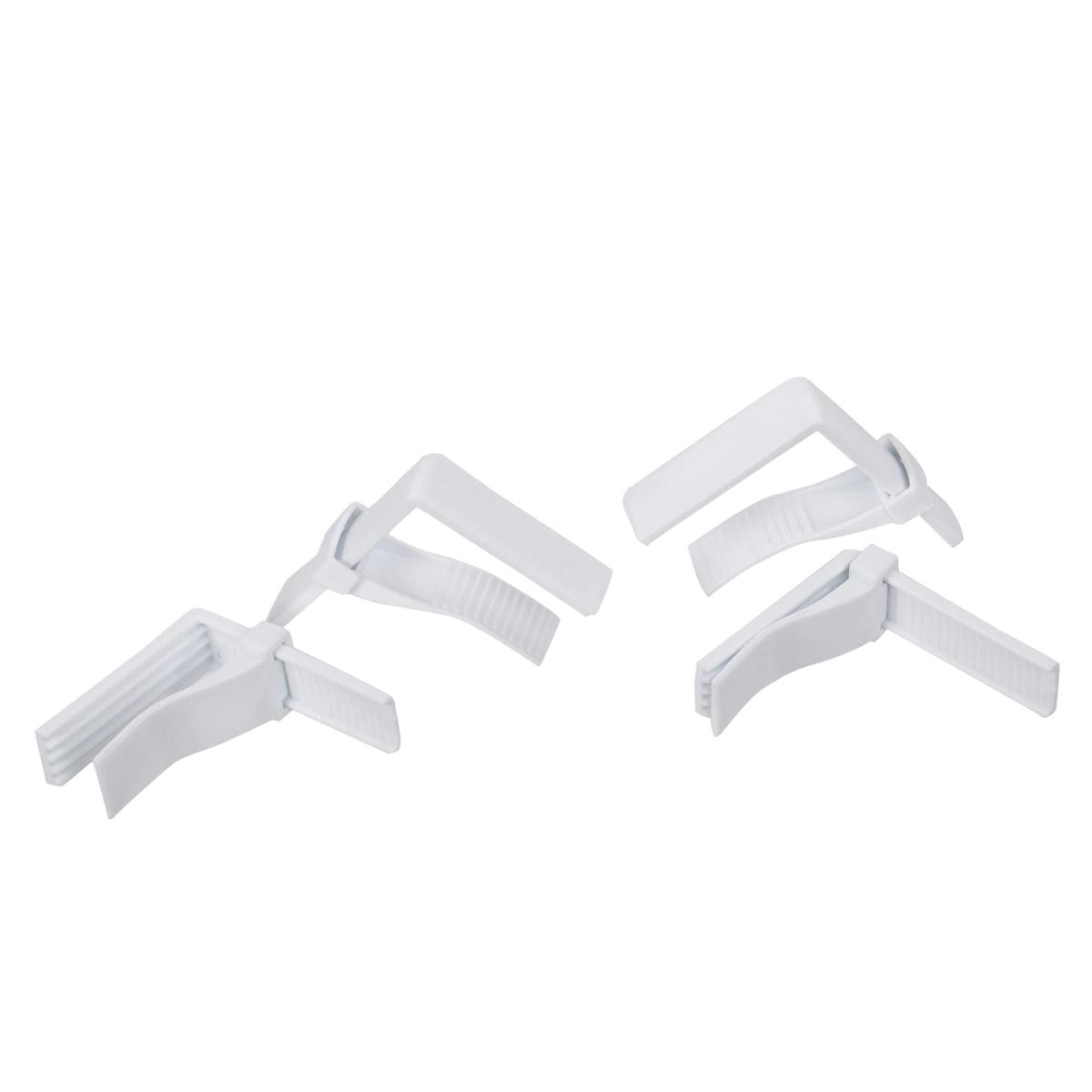 Luciano 4-pc Pl. Tablecloth Clamps, Adjustable, b/c