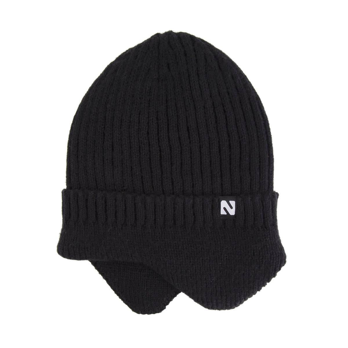 Nordic T. Ribbed Beanie w Ear Cover Mens, 2 asst, brushed lining, ht