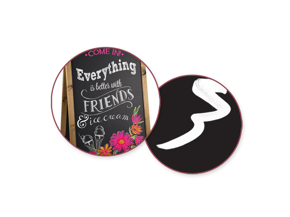 Craft Decor: Chalk-It-Up 5.5mm Marquee Marker Blister-Carded E) White