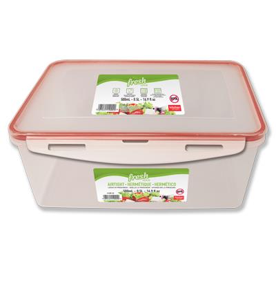 SURELOCK FOOD CONTAINER RECTANGULAR, 500ML - 16.9O