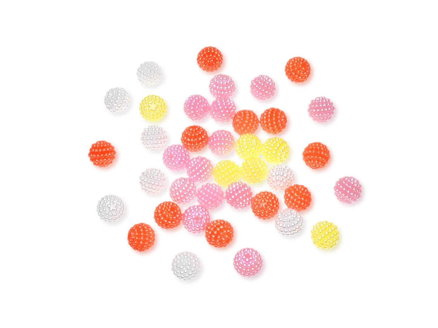 Plastic Beads: 10mm Globe Micro-Bead Multi-Packs 40pc A) Globes Pastel