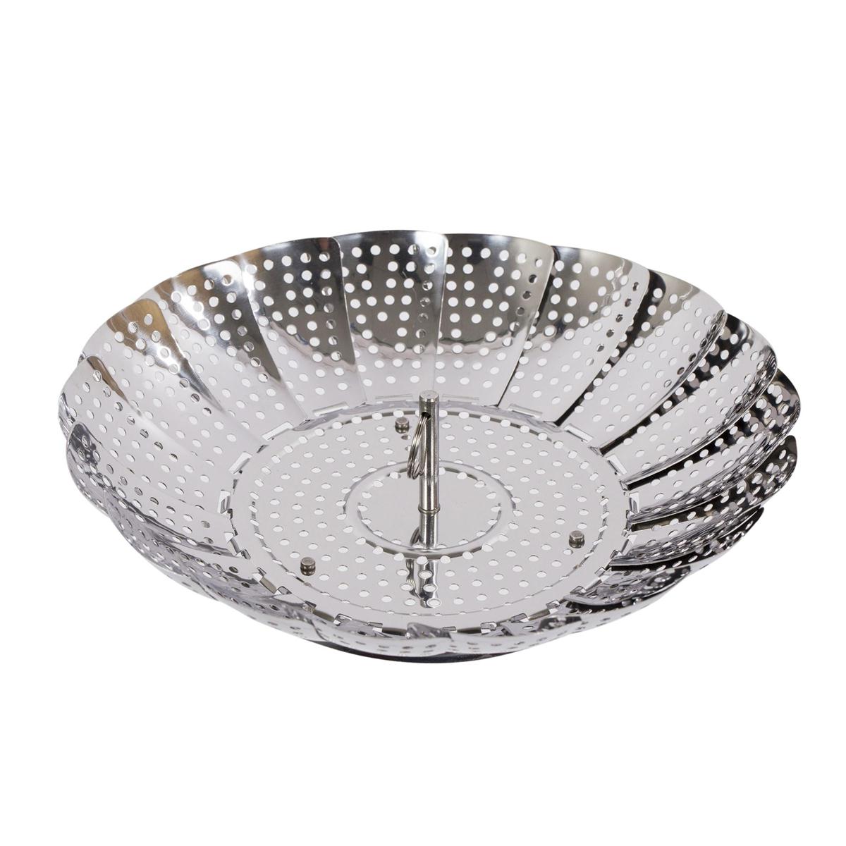 L.Gourmet 9" S/S Steamer Basket, b/c (CS)