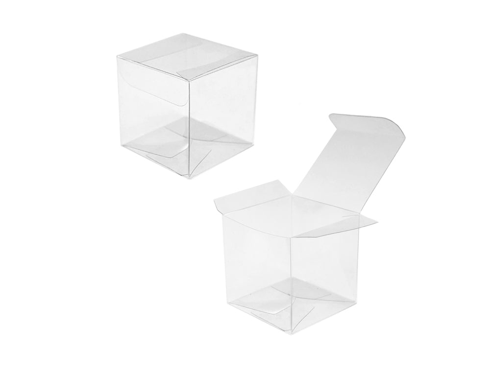Gift Craft: PET Clear Cube Favor Box Value-Pack A) Sml 6cm 4pc