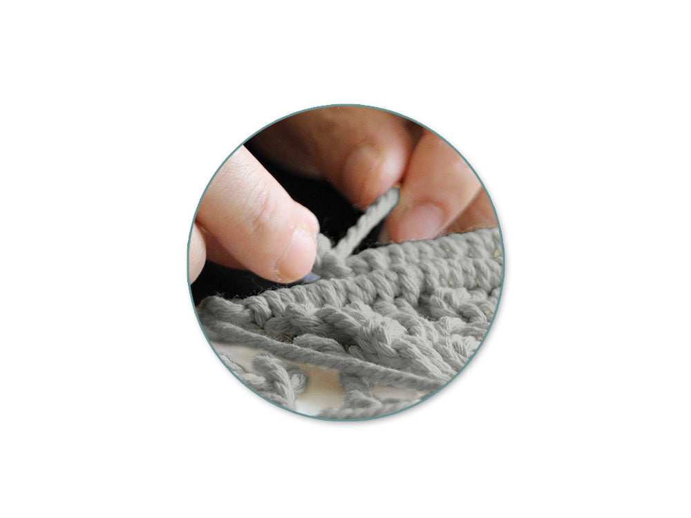 Craft Decor: DIY Macramé Planter Hanger Kit w/Wood Ring C) Grey