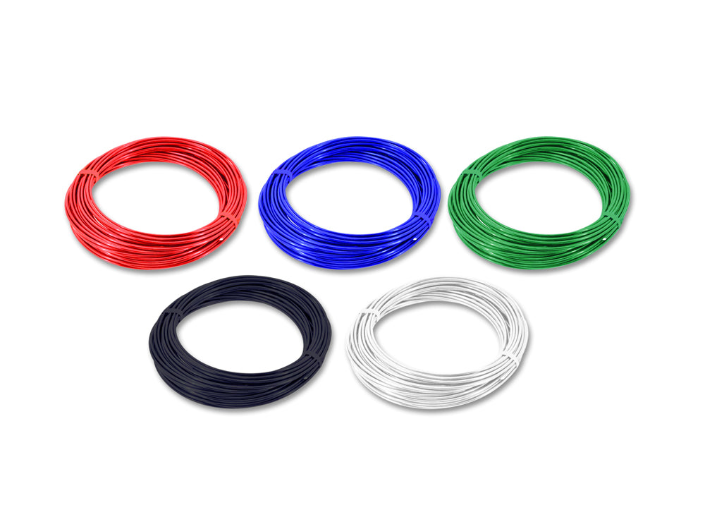 Craft/Beading Wire: 22g Brights 4m x 5 Colors Asst (20m Total)