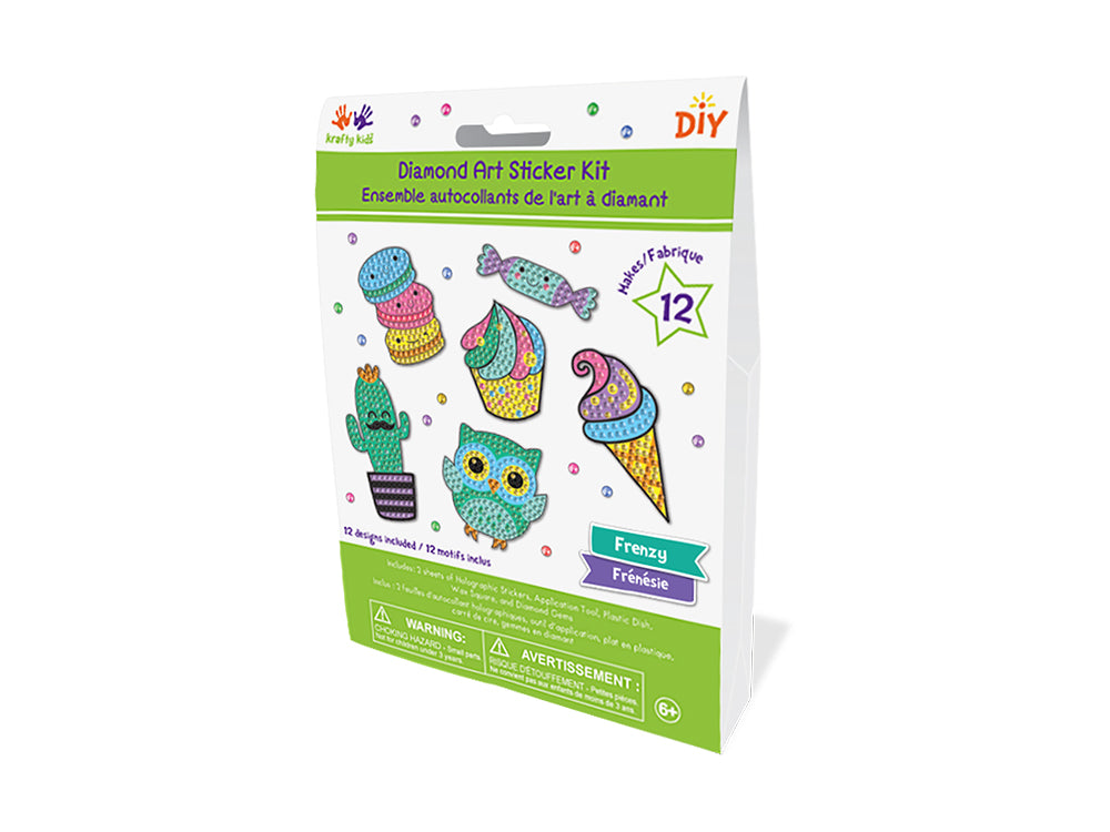 Krafty Kids Kit: Diamond Painting DIY Sticker Kit A) Frenzy