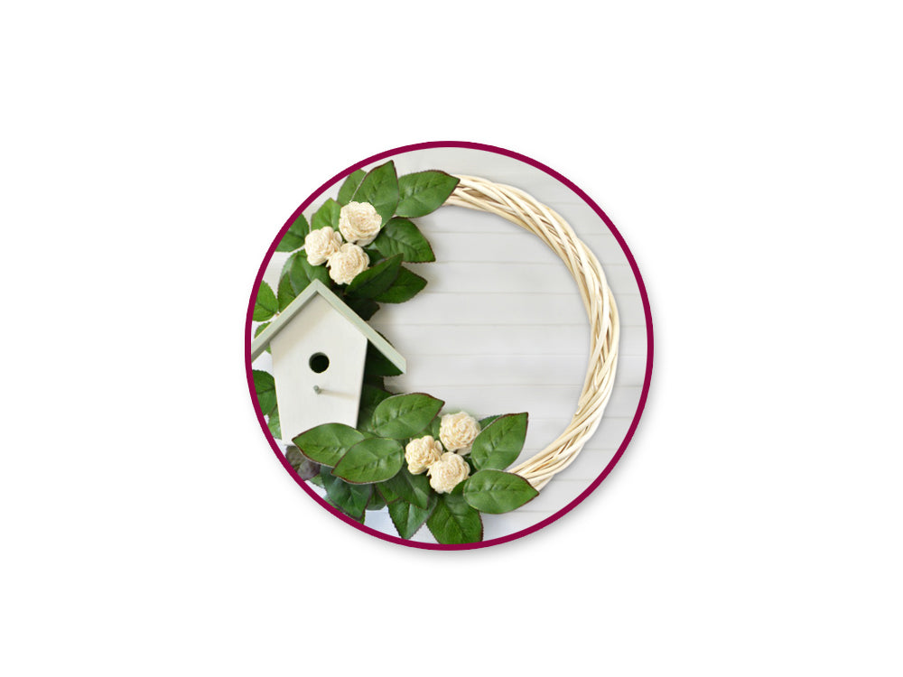 Craft Decor: 16" Willow Wreath 1 5/8"(T) Natural