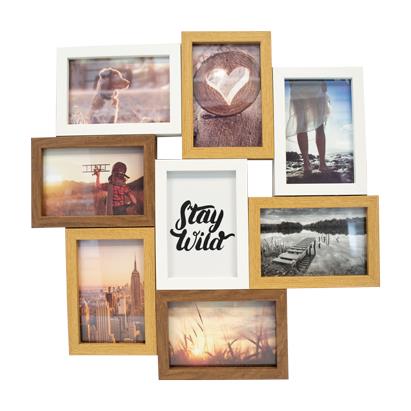 WOOD MULTI FRAME 8PCS/4"*6"