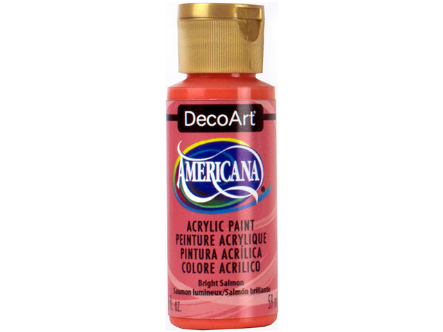 Decoart Paint: 2Oz Americana Premium Matte Acrylics DA001-DA304 DA329 Bright Salmon