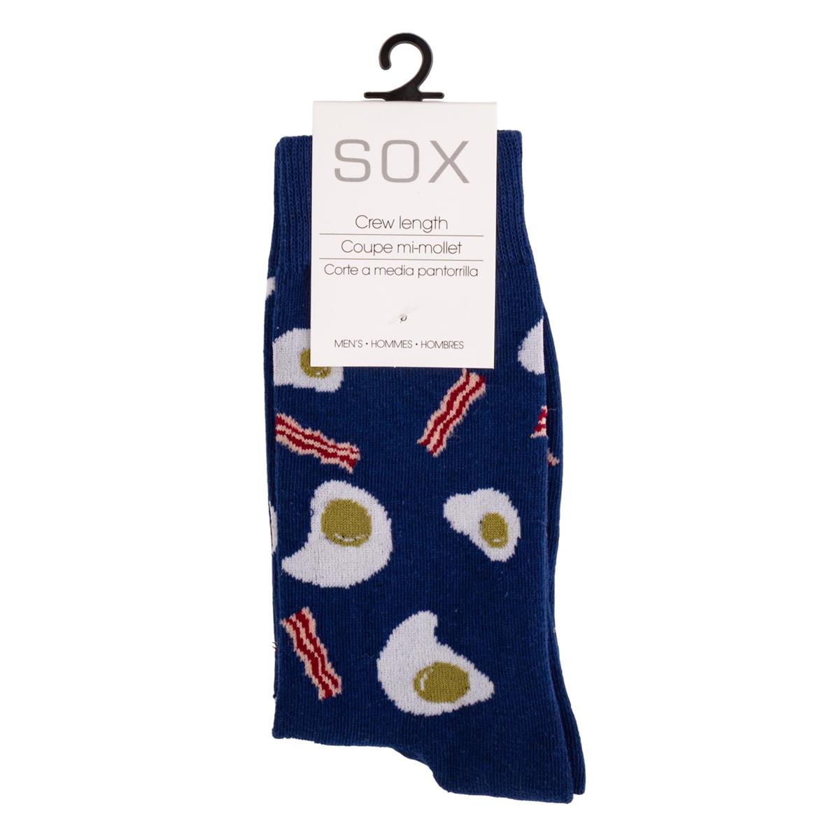 SOX, Men's Socks, Bacon 'n' Yokes ,cotton/polyester/spandex, hc
