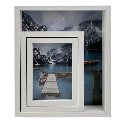 MDF FRAME-SET OF 3-WHITE-4''X6''-5''X7''-8''X10''