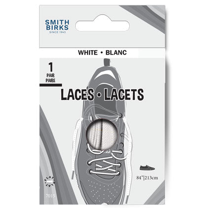 84" LACES - SPORT (1PR) WHITE