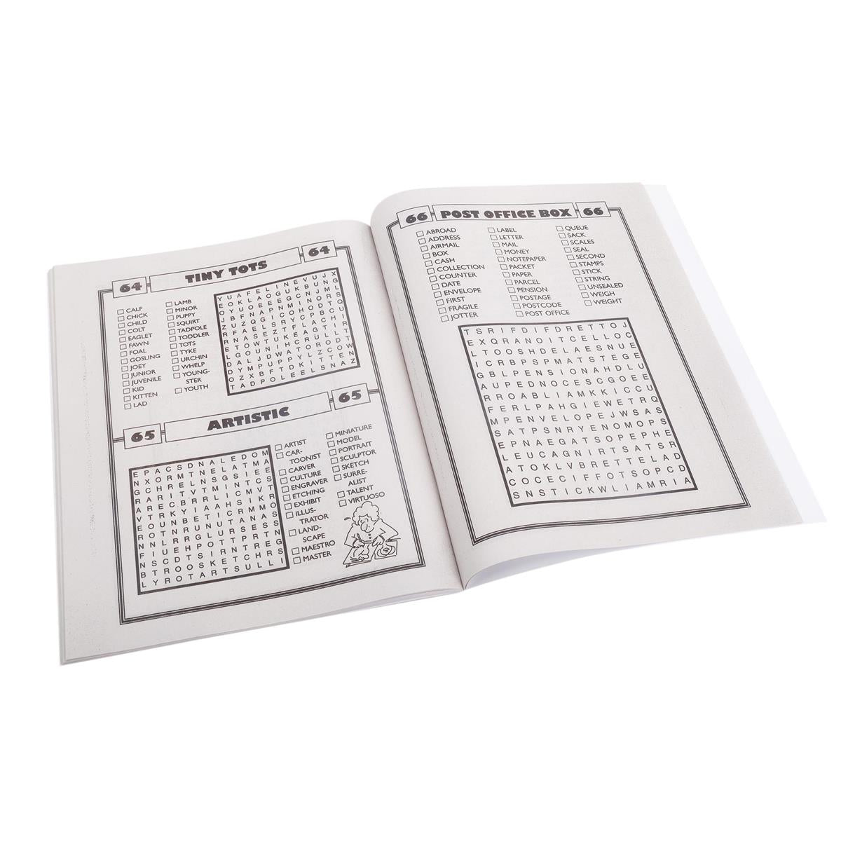 Large Print Wordsearch Puzzle Book 10.5" x 8", 3 Asst Themes, 64 pages