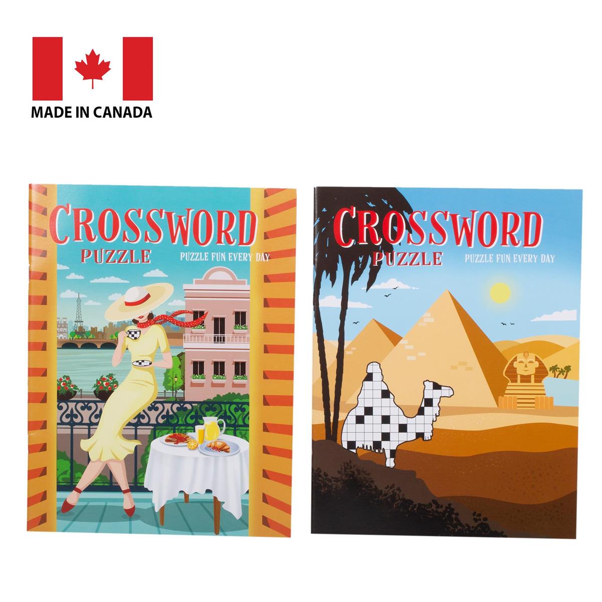 Super Puzzle Power Crossword Book 10.5" x 8", 4 Asst Themes, 64 pages