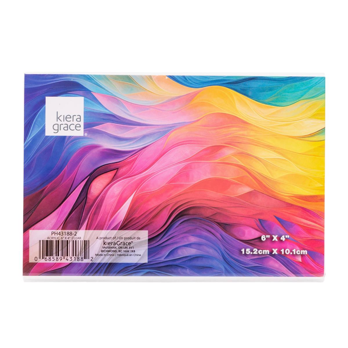 Acrylic L Shape Photo Frame 6X4"