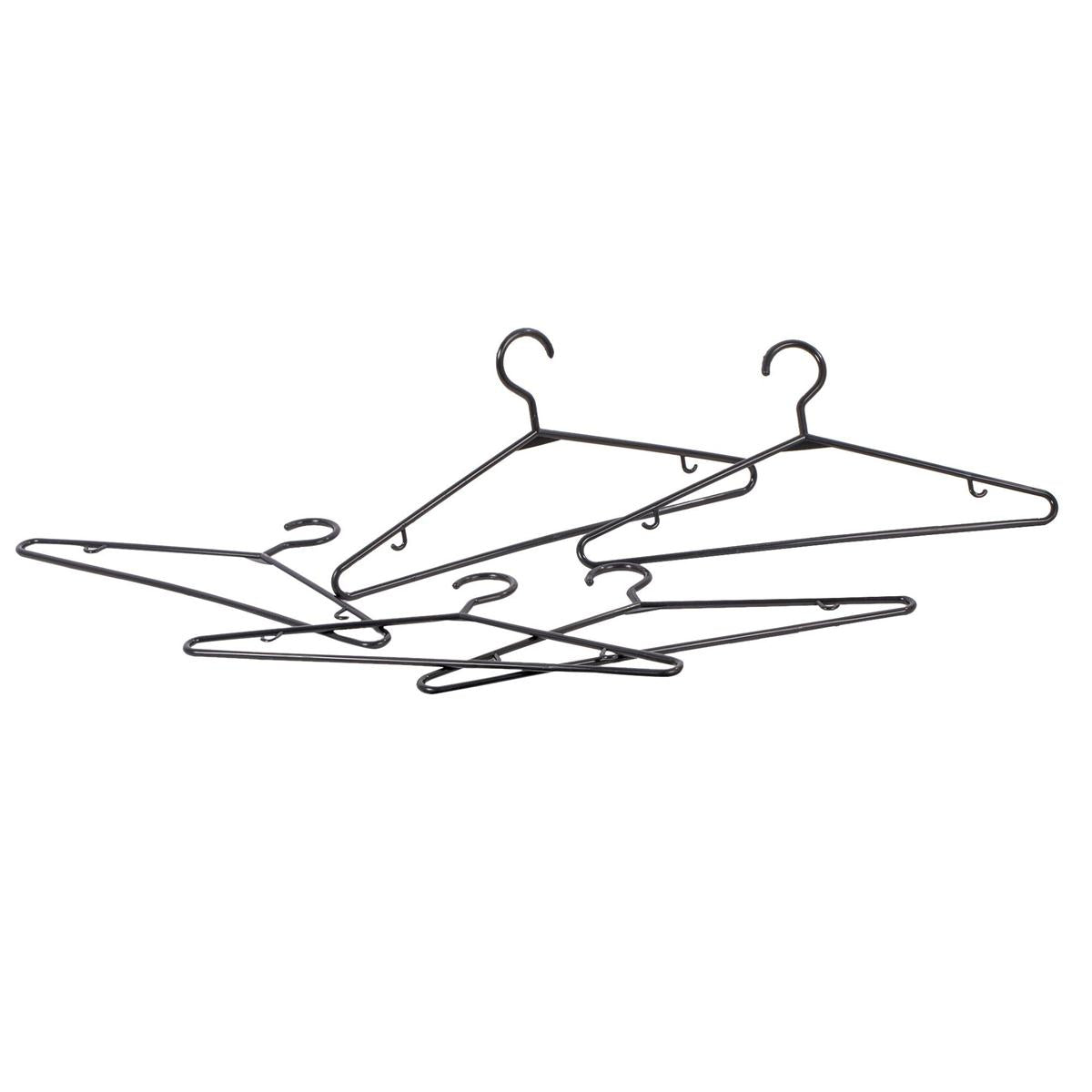 5-Pk Black Hangers sleeve card