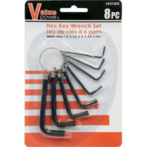 Wrench Hex Key 8Pk Metric
