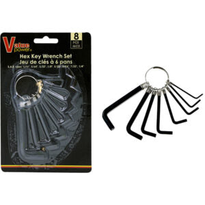 Wrench Hex Key with Ring 8Pk Imperial