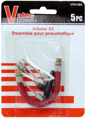 Bike Tire Inflater Kit 5Pc