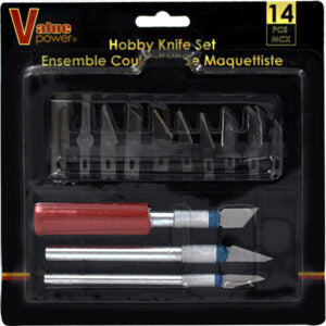 Hobby Knife Set 14Pc