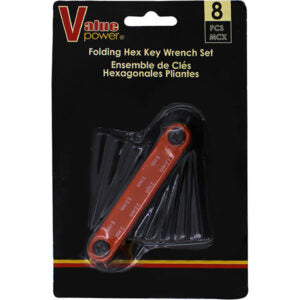 Wrench Hex Key Set 8Pc Folding Metric