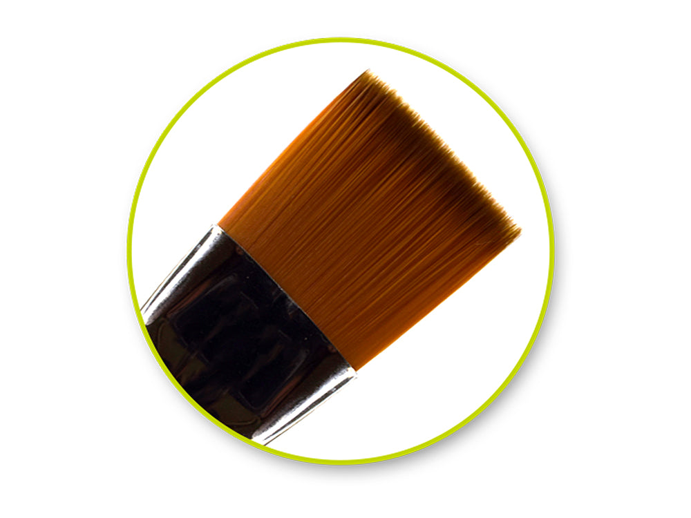 Artist Brush Set: Silver Set x6 Wood Handle/Nylon Hair A) Impact