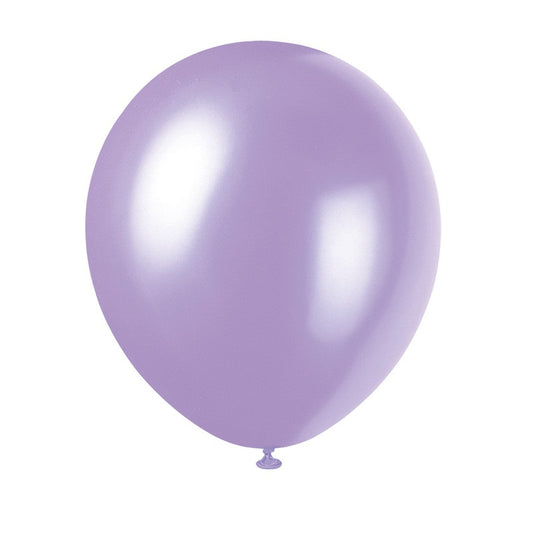 Helium filled - 12" Latex Balloons - Lavender