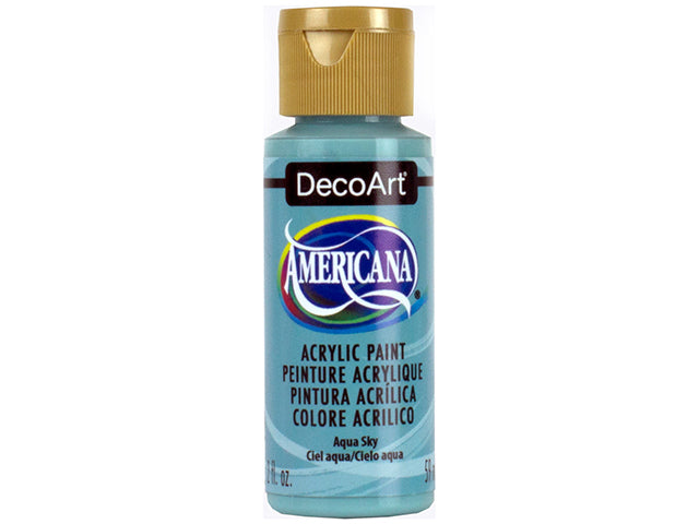 Decoart Paint: 2Oz Americana Premium Matte Acrylics DA001-DA304 DA333 Aqua Sky
