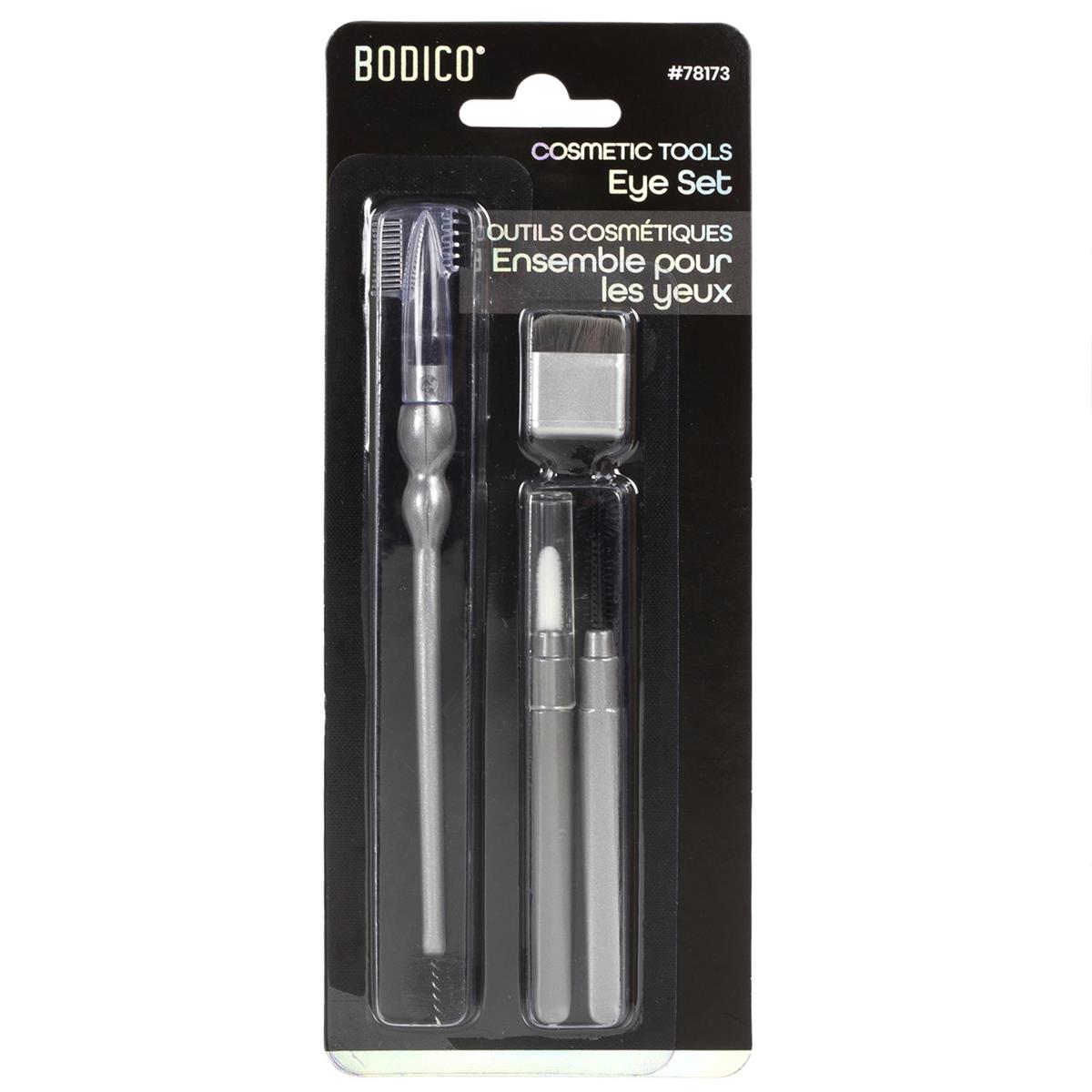 Bodico, 4-pc Cosmetic Spooly Brush Set, bc