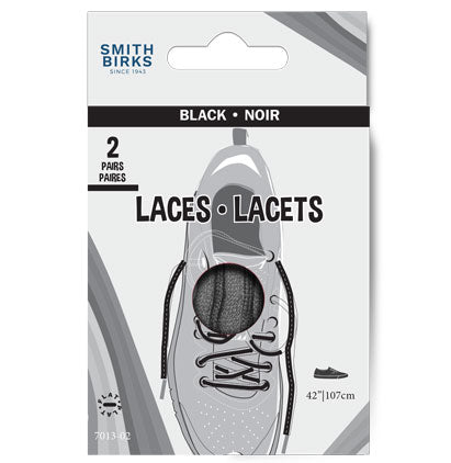 42" LACES - SPORT (2PR) BLACK