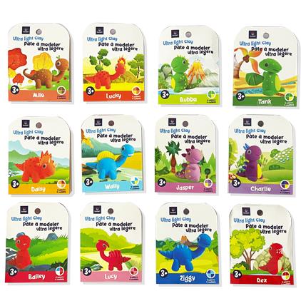 MAGIC CLAY-4 COLORS-DINO 31.5*22*6.8