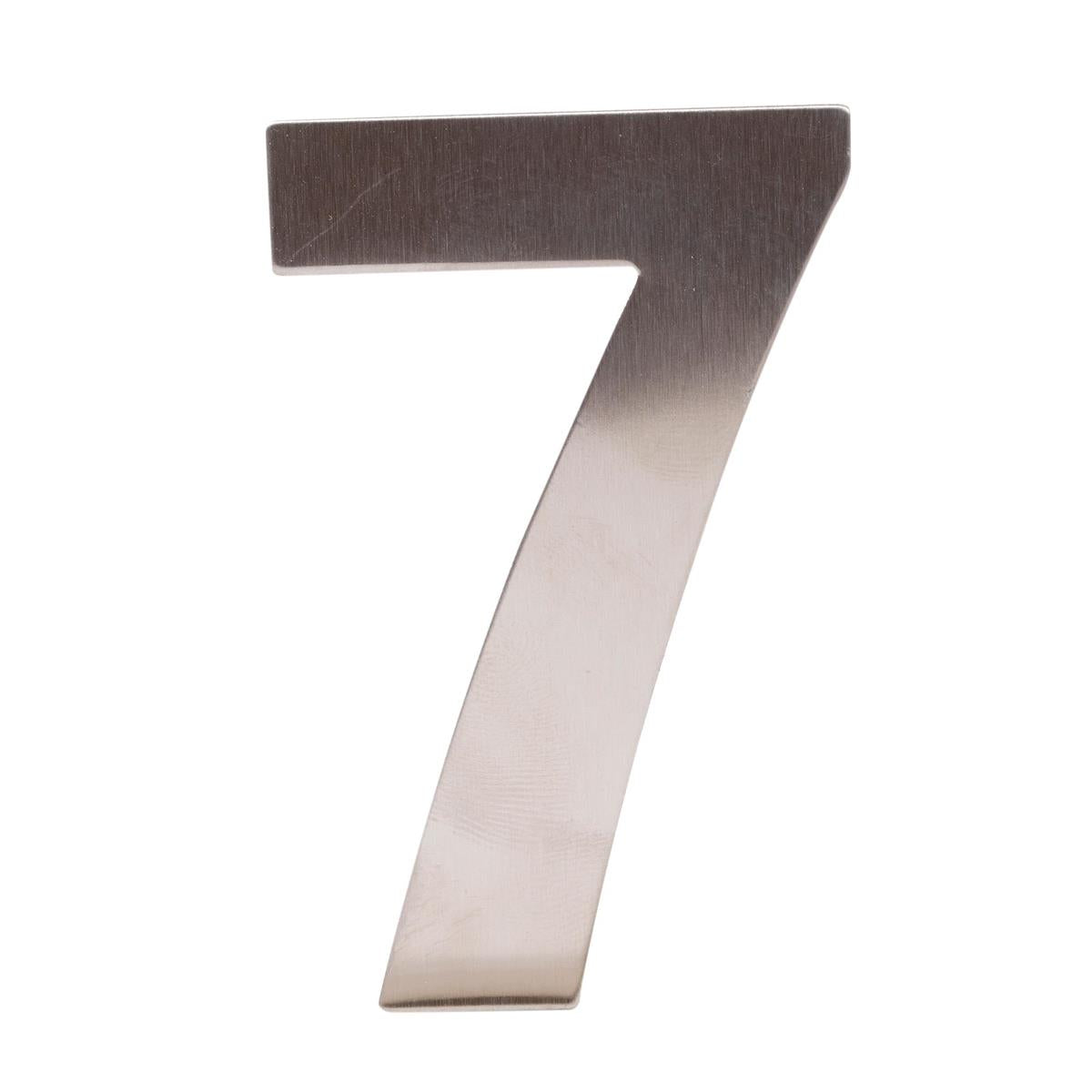 H.E. 3"#7 Adhesive Number Sign, SS B/C