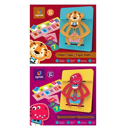 FunMathTiger & Dinosaur Puzzle Assorted