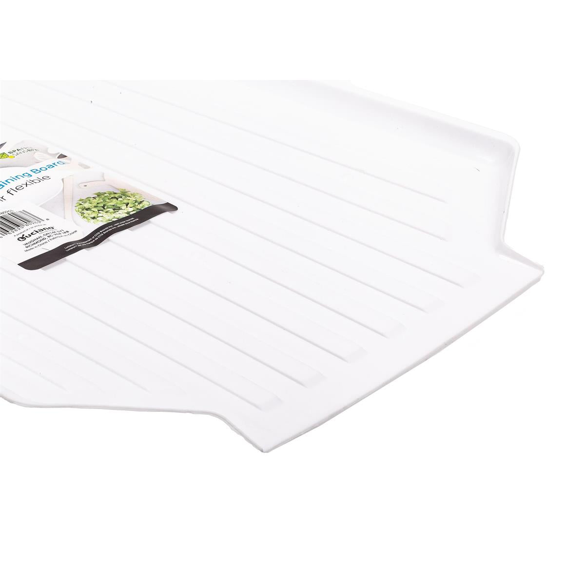 Luciano 19.5"x13.5" Flex Dish Rack, White Colour