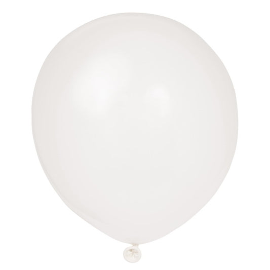 Helium filled - 12" Latex Balloons - White