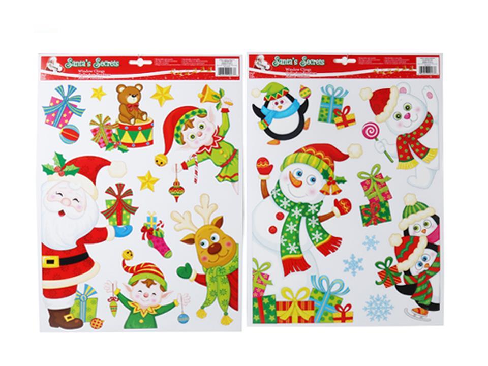 S.Secrets Glitter Window Clings, 2asst., header card