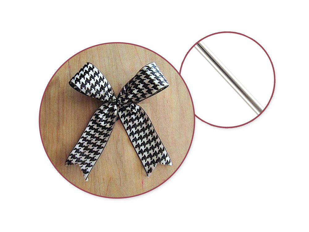 Craft Decor: 7" Bow Tying Wire Silver 26g 80/pkg