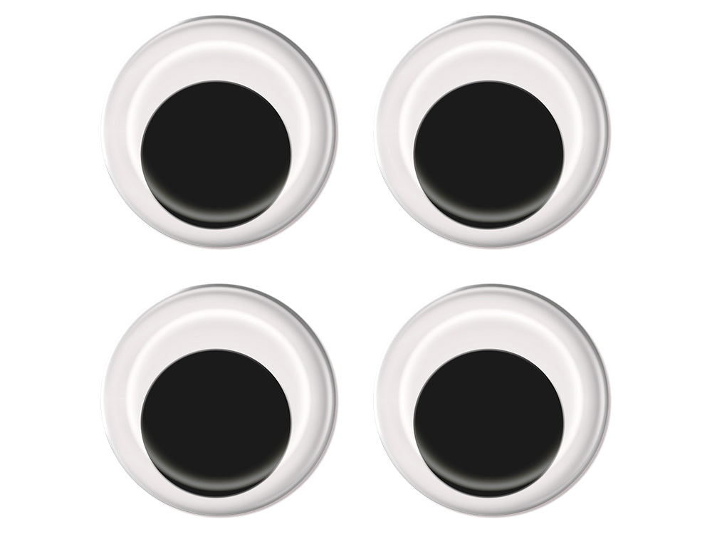 Paste-On Googly Eyes: 45mm Asst x4 Black Standard