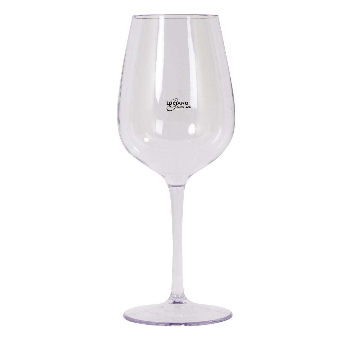 L.Gourmet Shatterproof Wine Glasses 500ml 9" tall