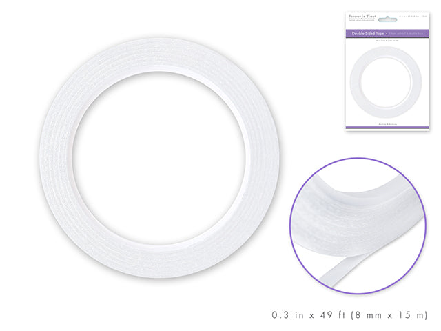Paper Craft Tape: 8mm Double-Side Adhesive x15m Acidfree
